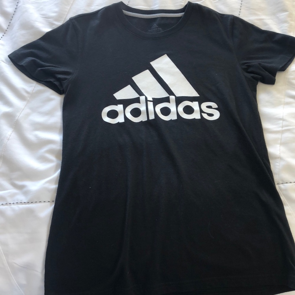 adidas black t shirt size small